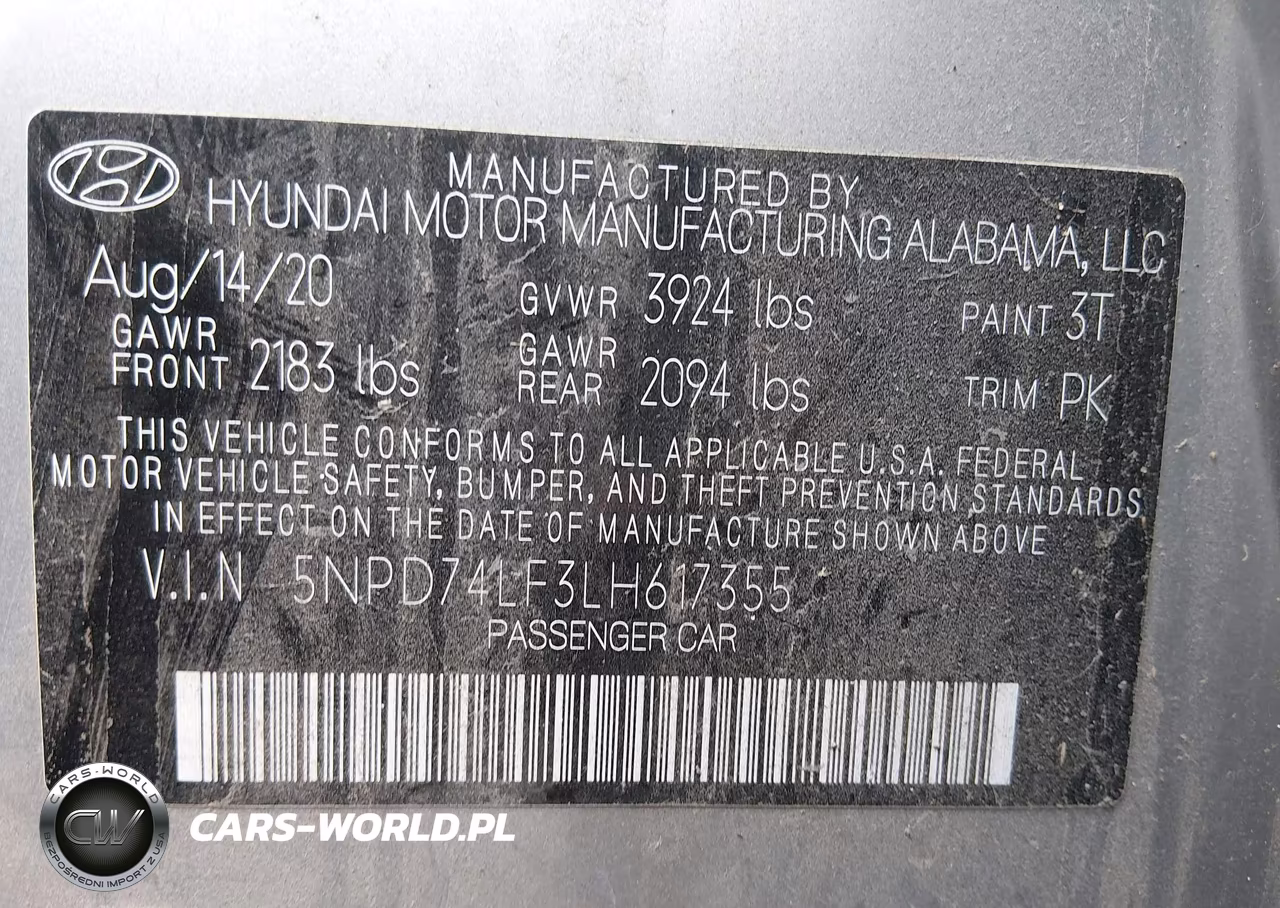 2020 Hyundai Elantra Se VIN:5NPD74LF3LH617355 - 9