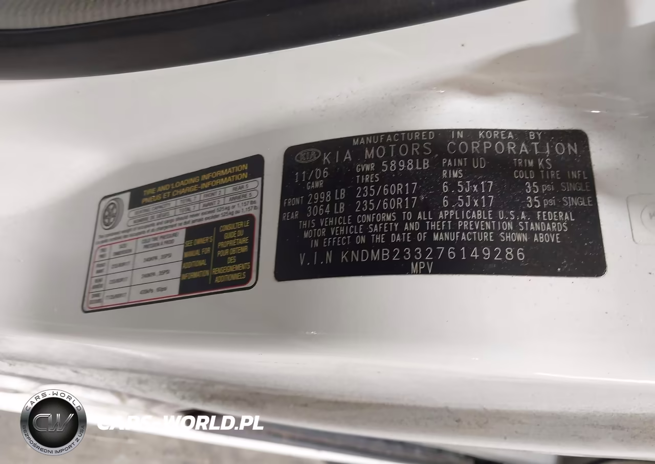 2007 Kia Sedona Ex VIN:KNDMB233276149286 - 9