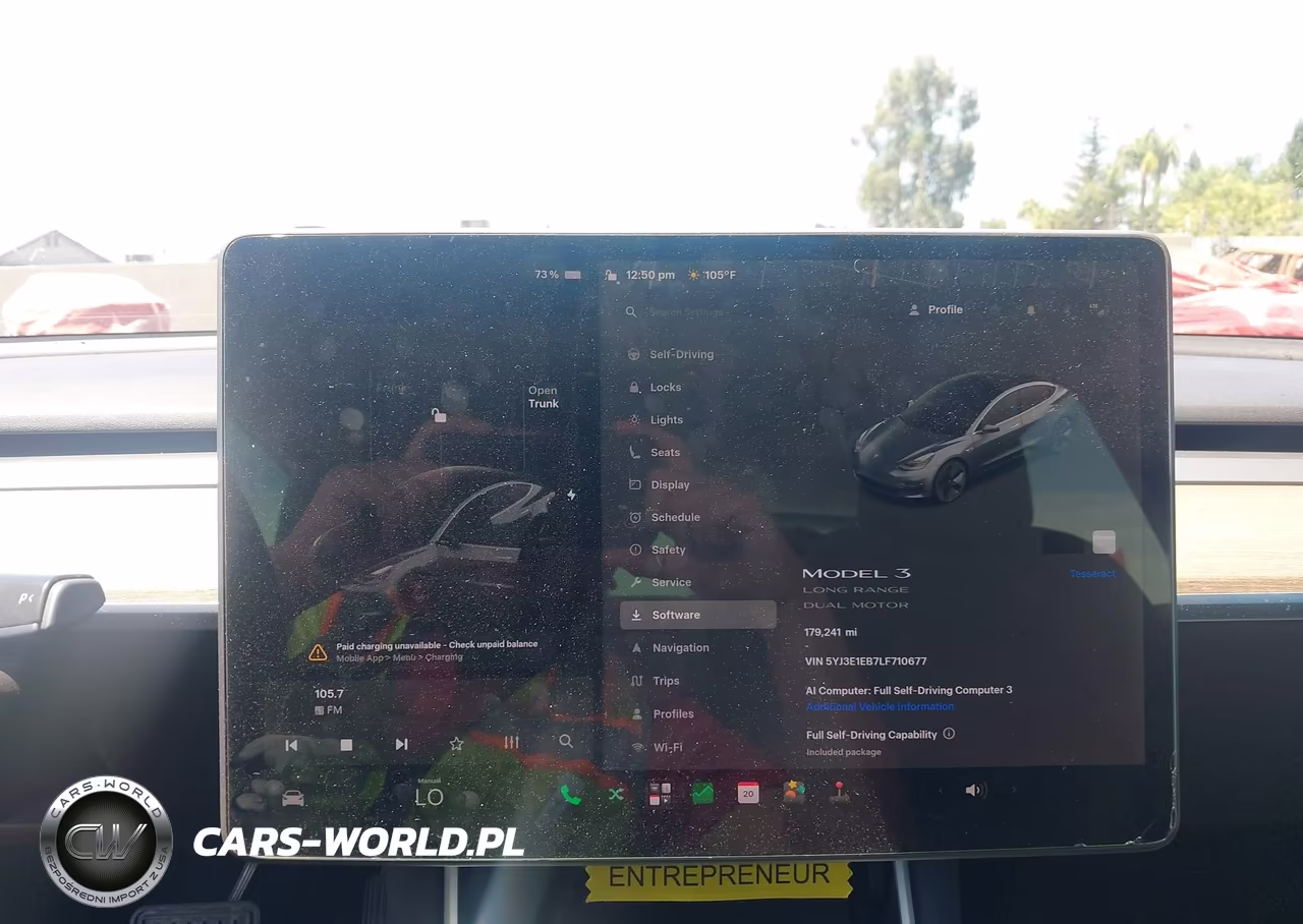 2020 Tesla Model 3 Long Range Dual Motor All-Wheel Drive VIN:5YJ3E1EB7LF710677 - 18