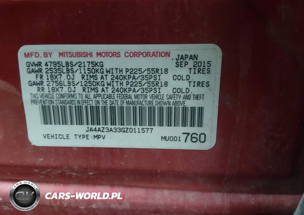2016 Mitsubishi Outlander Se VIN:JA4AZ3A33GZ011577 - 9