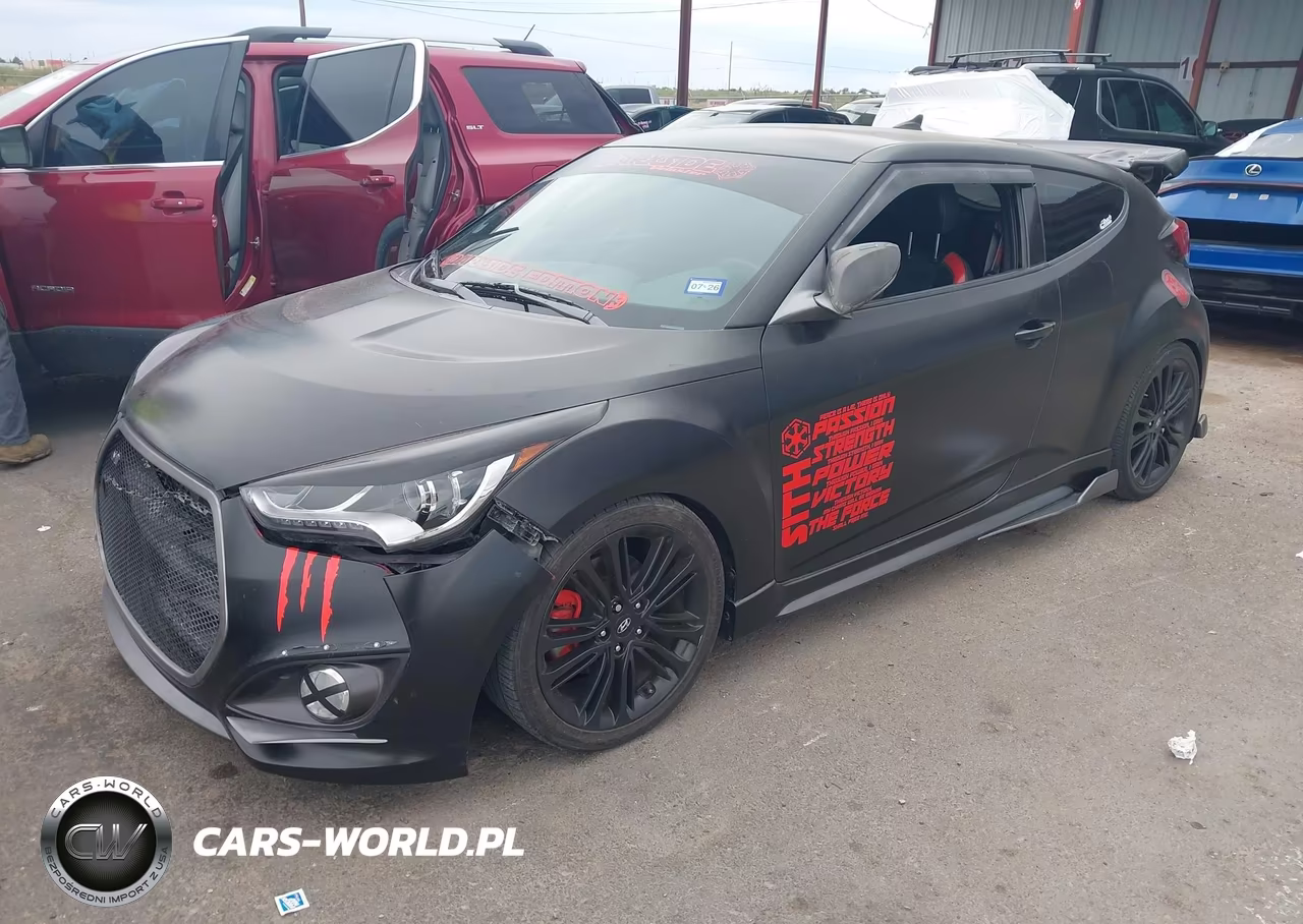 2017 Hyundai Veloster Turbo VIN:KMHTC6AE3HU314243 - 2