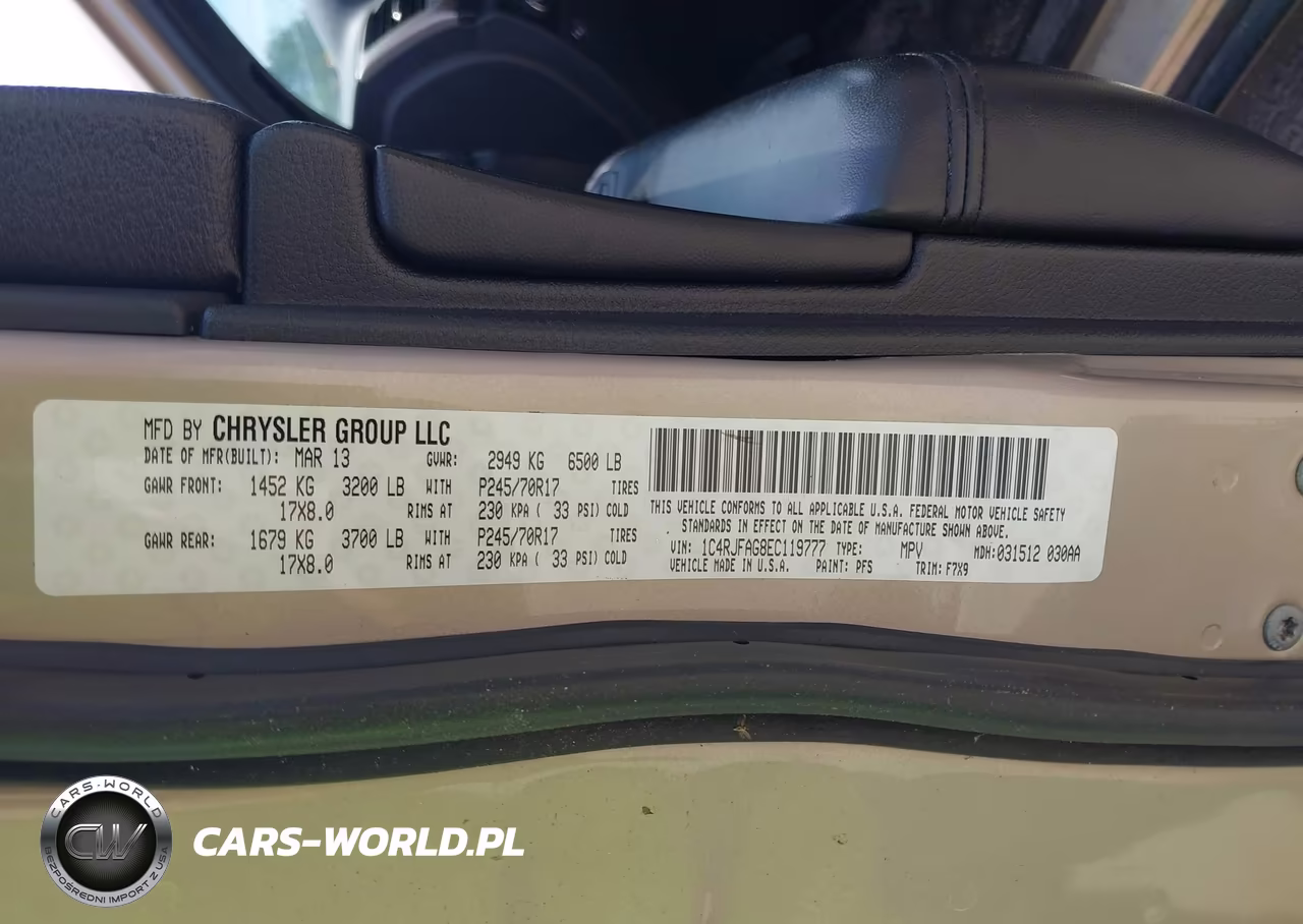 2014 Jeep Grand Cherokee Laredo VIN:1C4RJFAG8EC119777 - 9