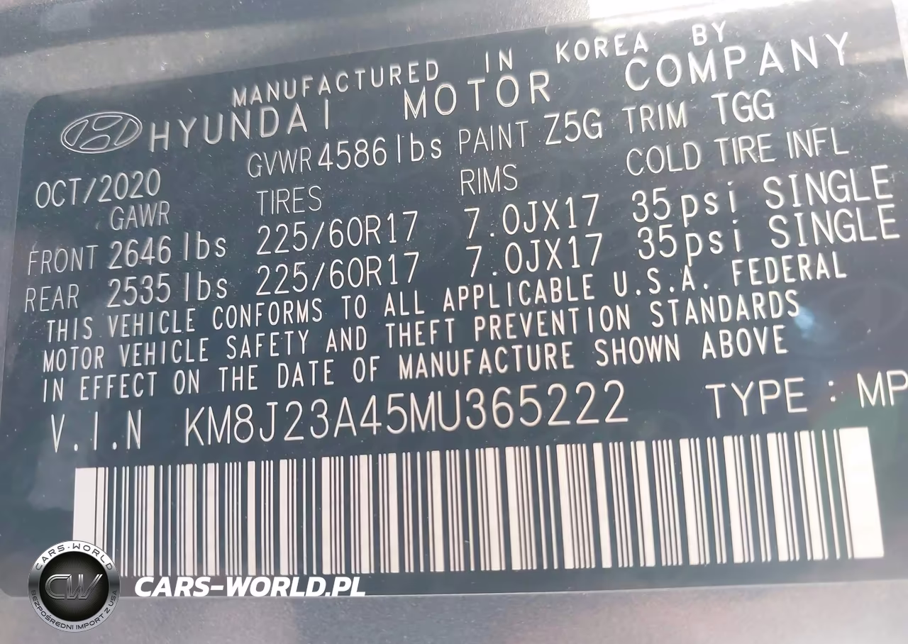 2021 Hyundai Tucson Se VIN:KM8J23A45MU365222 - 9