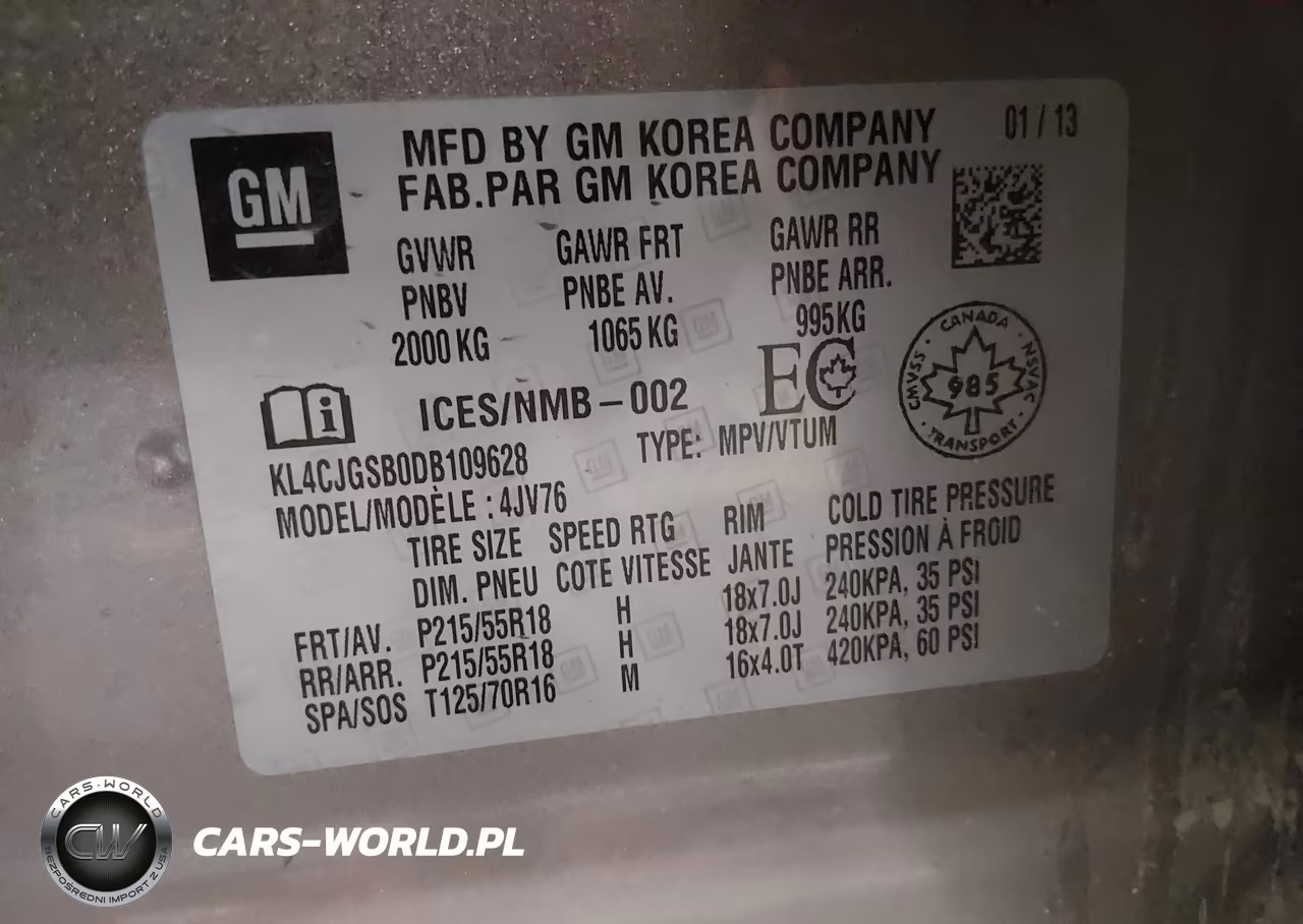 2013 Buick Encore Leather VIN:KL4CJGSB0DB109628 - 9