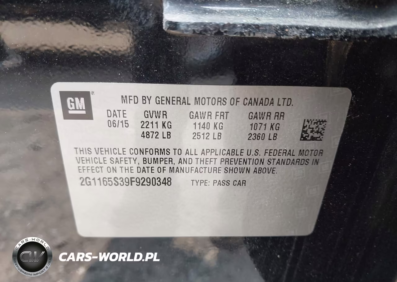 2015 Chevrolet Impala 2Lz VIN:2G1165S39F9290348 - 9