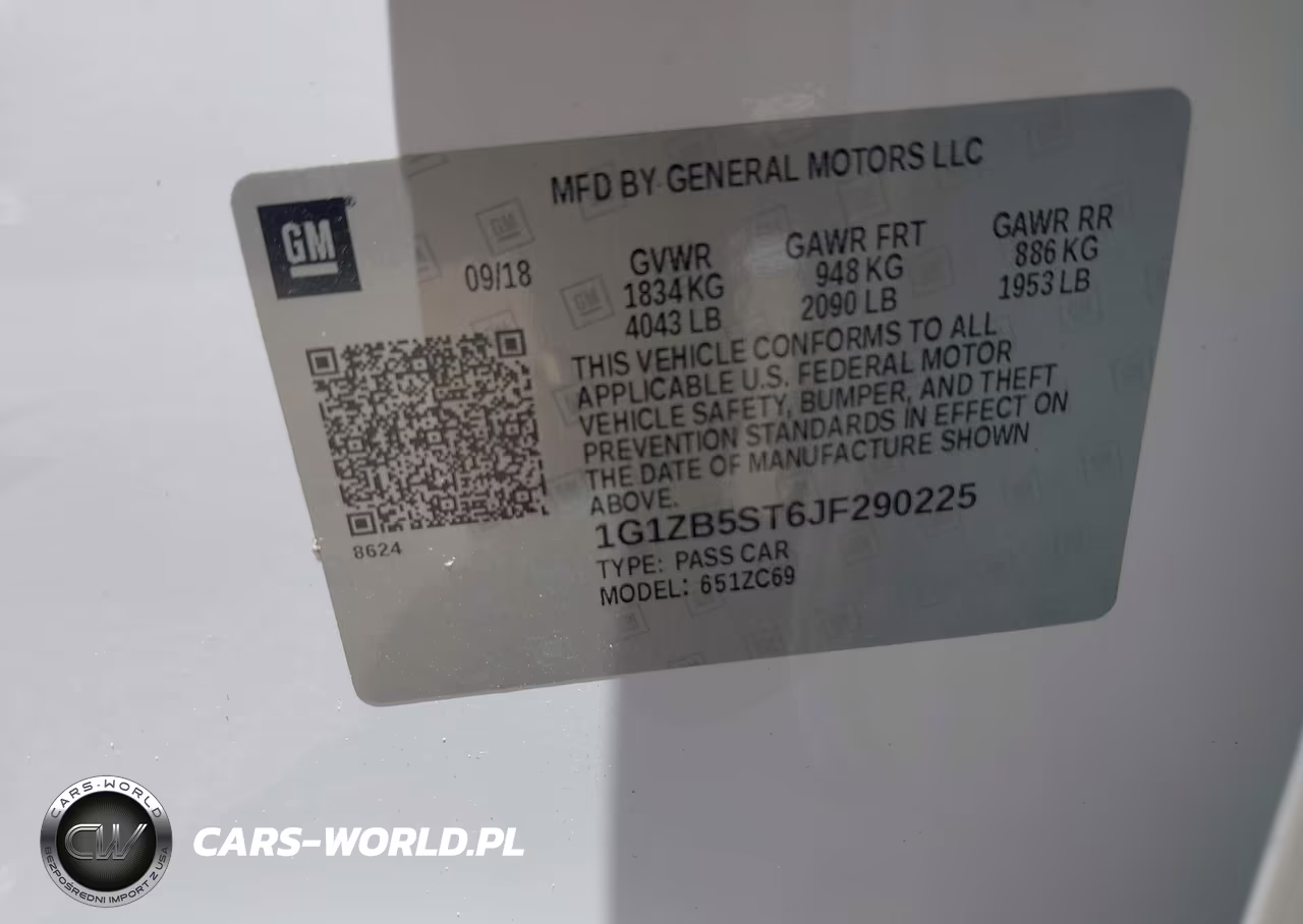 2018 Chevrolet Malibu 1Ls VIN:1G1ZB5ST6JF290225 - 9