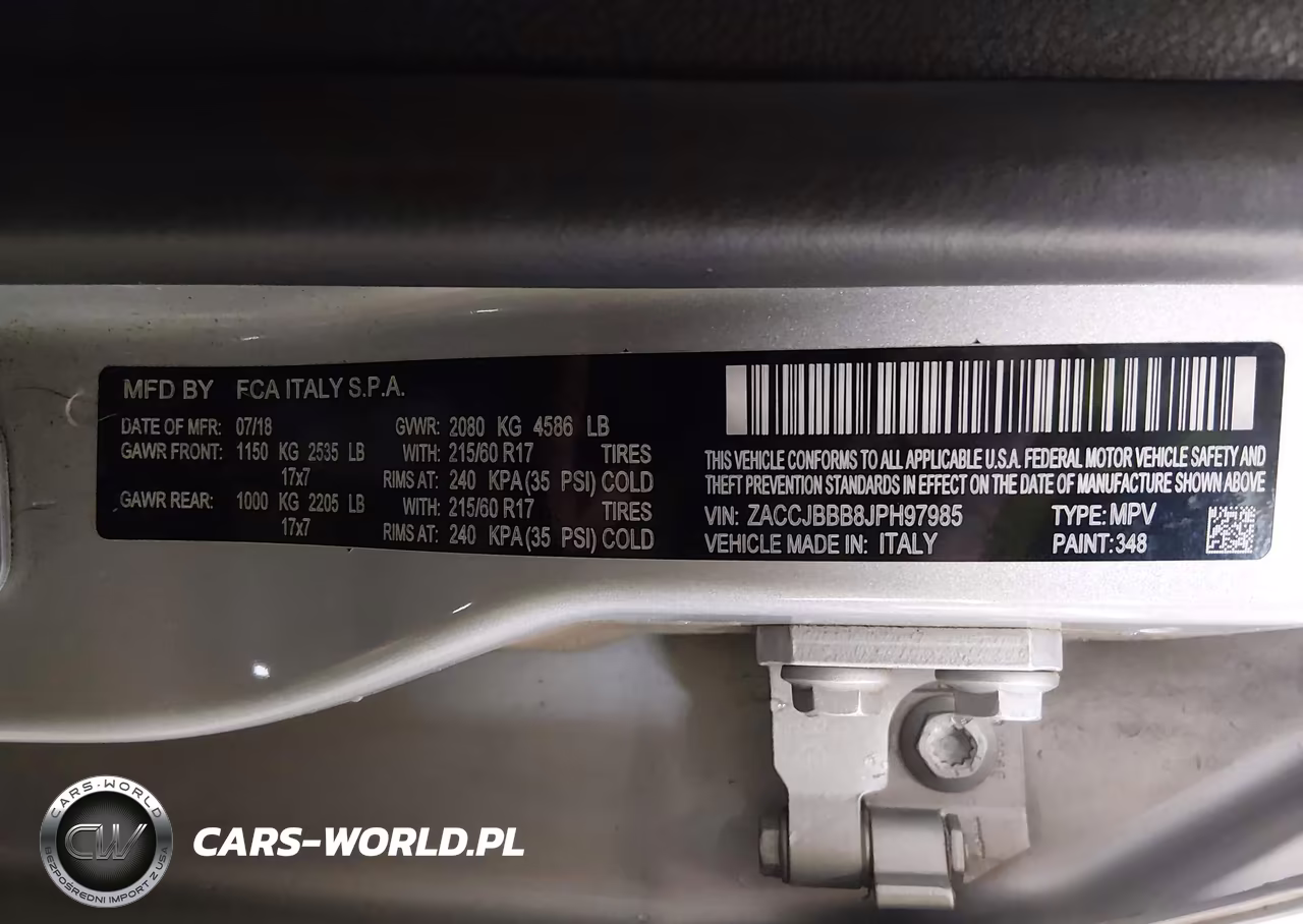 2018 Jeep Renegade Latitude 4X4 VIN:ZACCJBBB8JPH97985 - 9