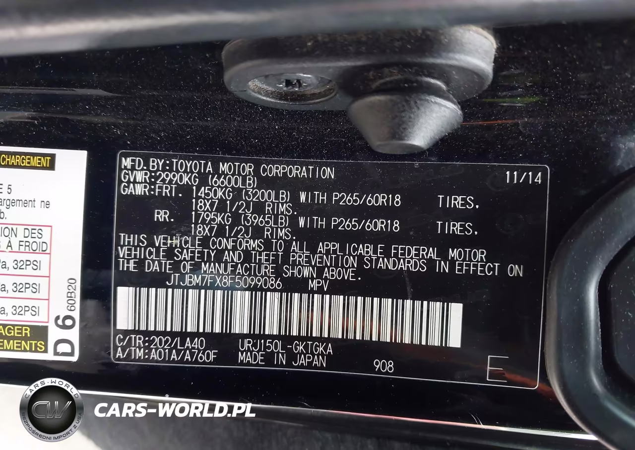 2015 Lexus Gx 460 VIN:JTJBM7FX8F5099086 - 9