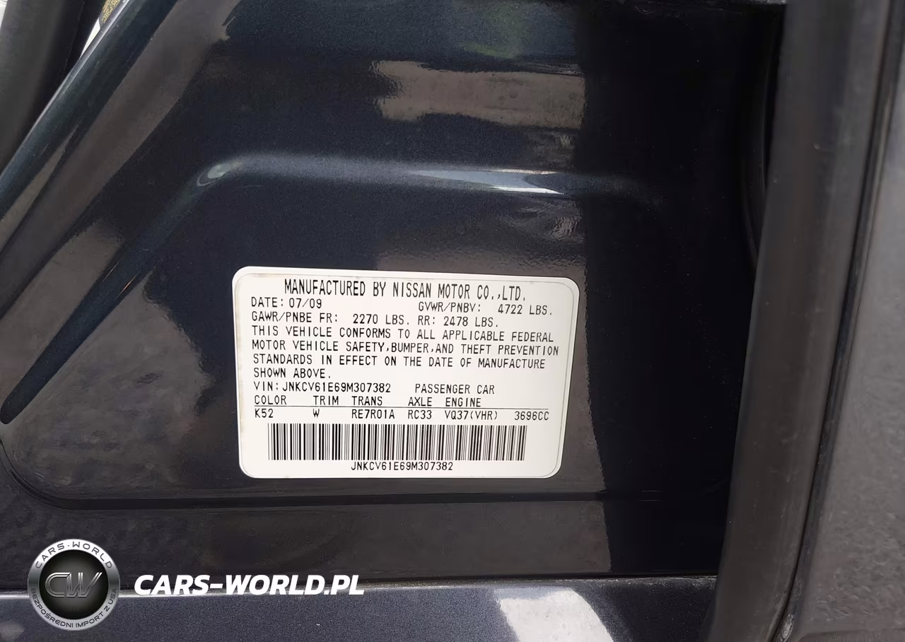 2009 Infiniti G37 Journey VIN:JNKCV61E69M307382 - 9