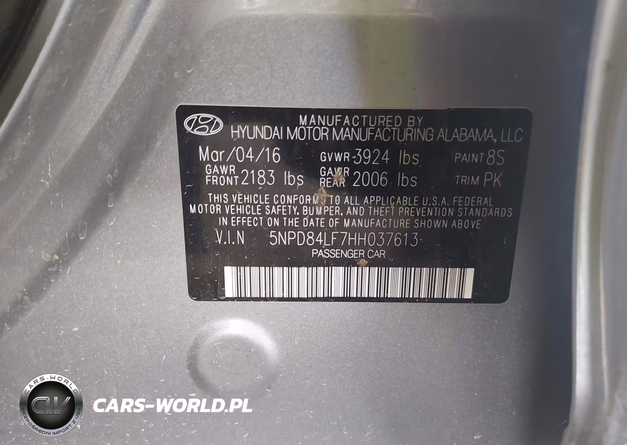 2017 Hyundai Elantra Se VIN:5NPD84LF7HH037613 - 9