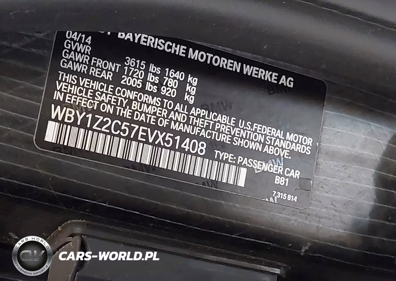 2014 BMW I3 VIN:WBY1Z2C57EVX51408 - 9