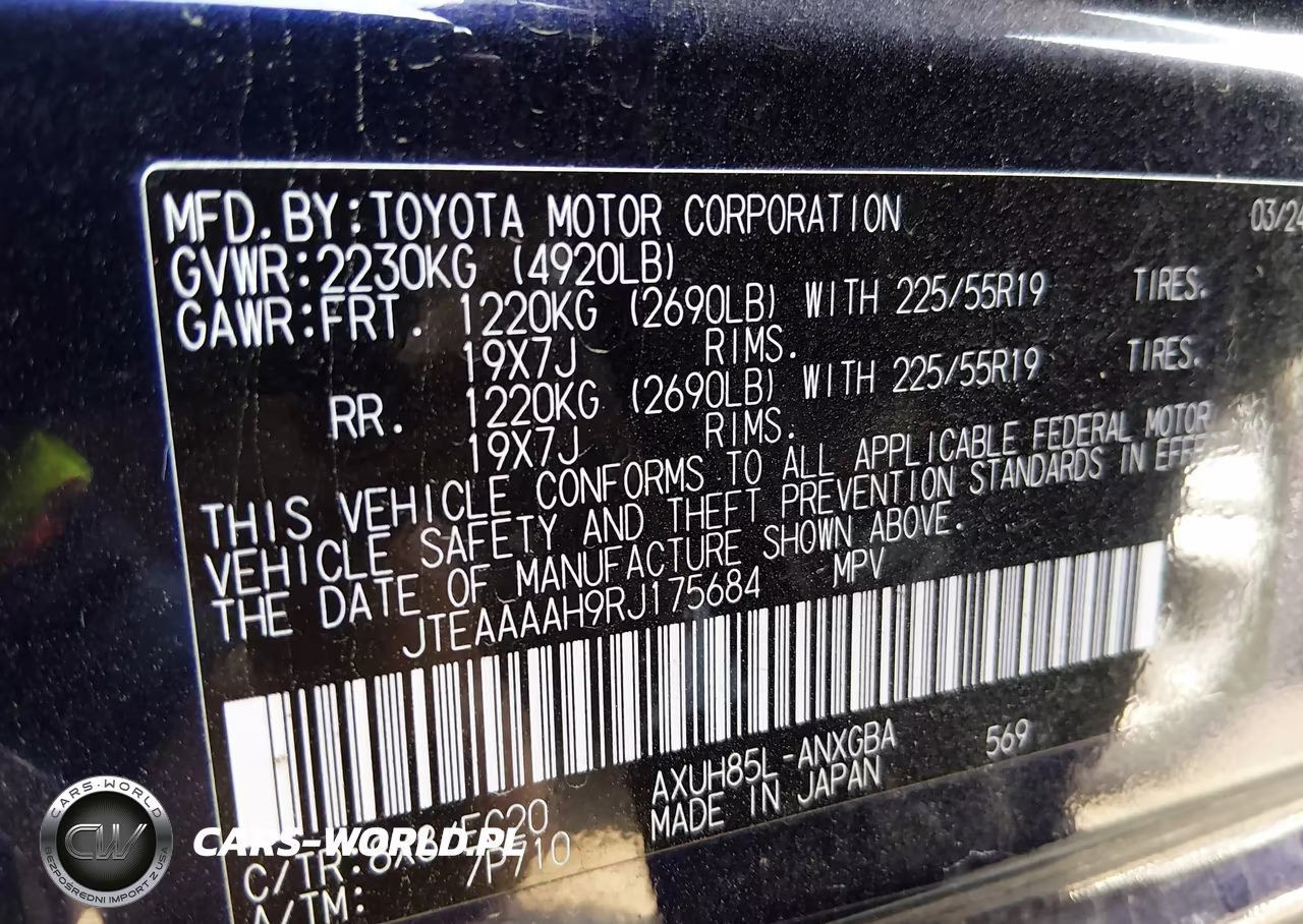 2024 Toyota Venza Xle VIN:JTEAAAAH9RJ175684 - 9