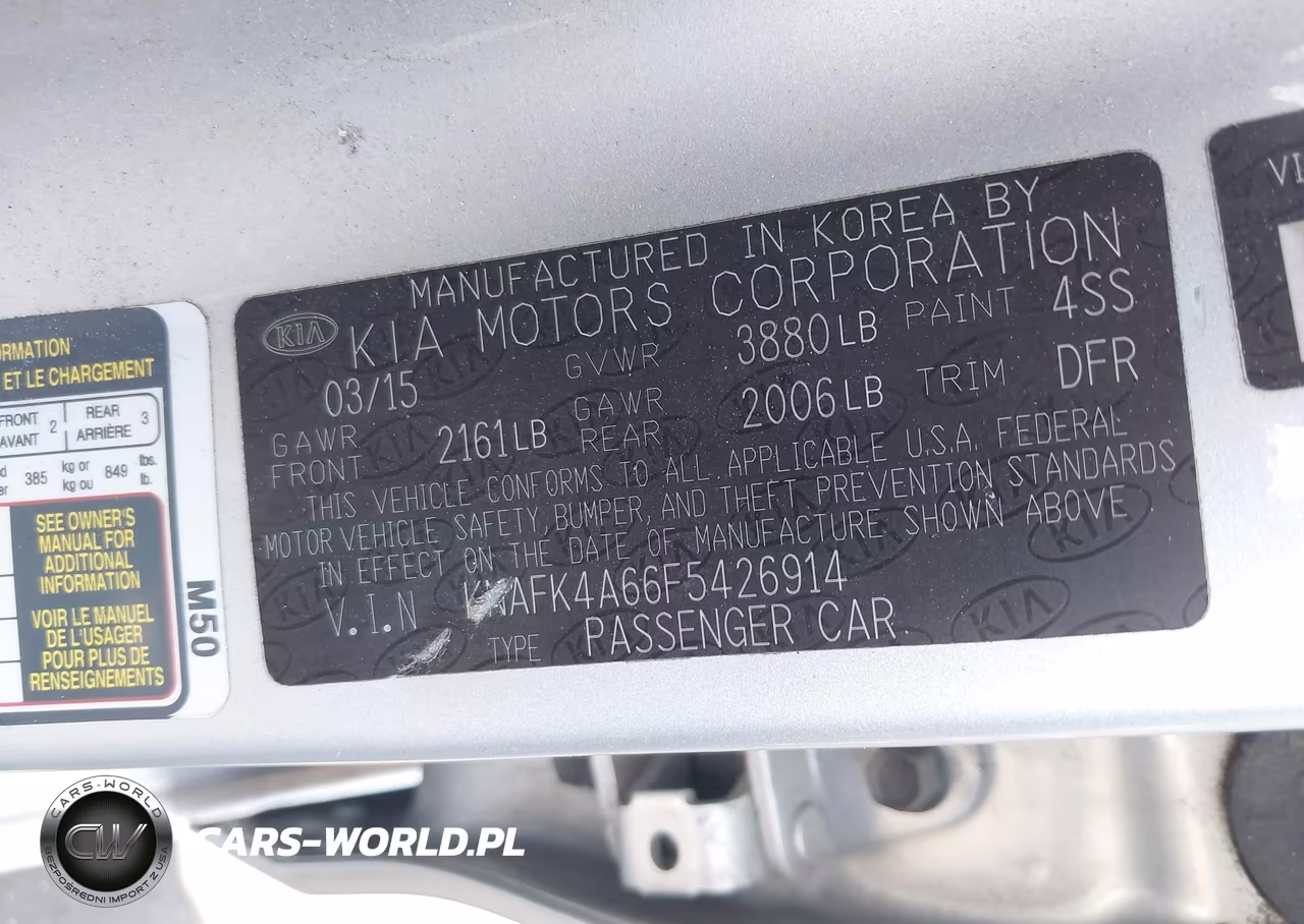 2015 Kia Forte Lx VIN:KNAFK4A66F5426914 - 9