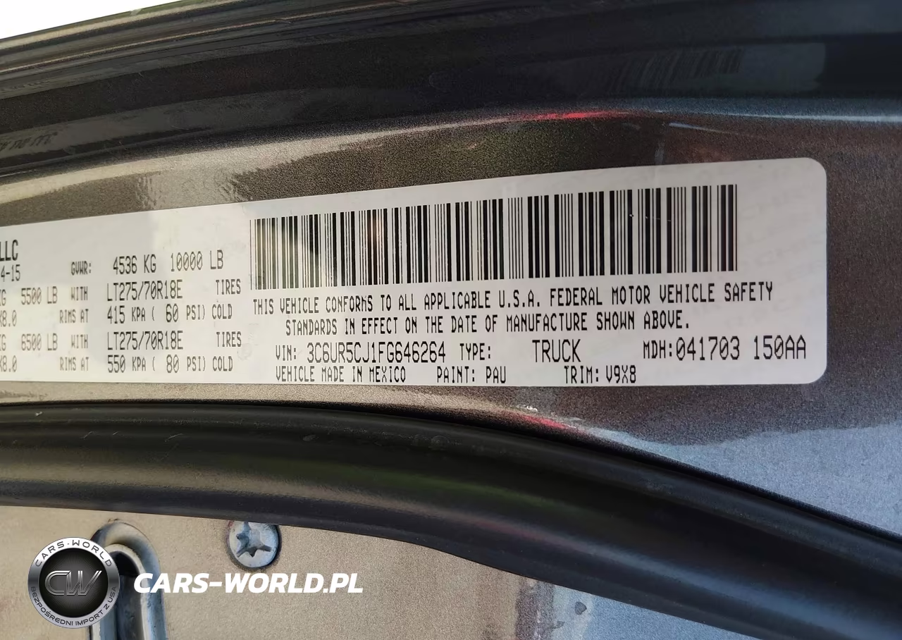 2015 Ram 2500 Tradesman VIN:3C6UR5CJ1FG646264 - 9