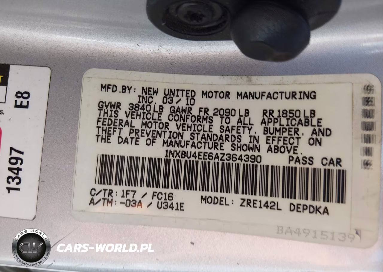 2010 Toyota Corolla Le VIN:1NXBU4EE6AZ364390 - 9