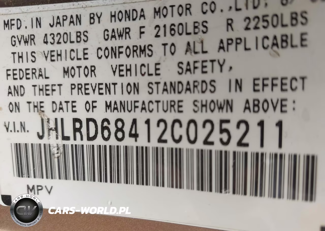 2002 Honda Cr-V Lx VIN:JHLRD68412C025211 - 9