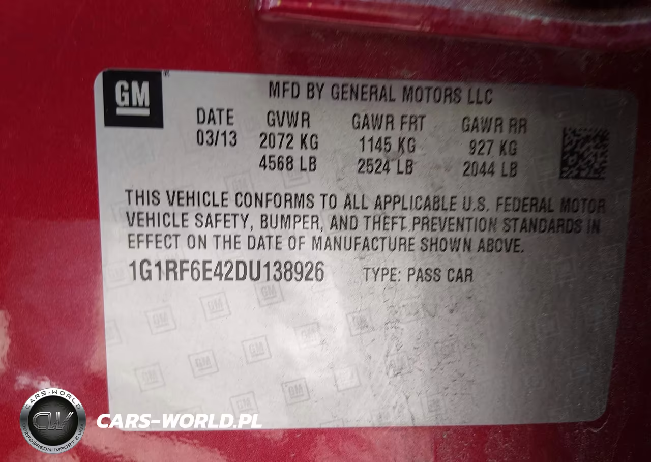 2013 Chevrolet Volt VIN:1G1RF6E42DU138926 - 9