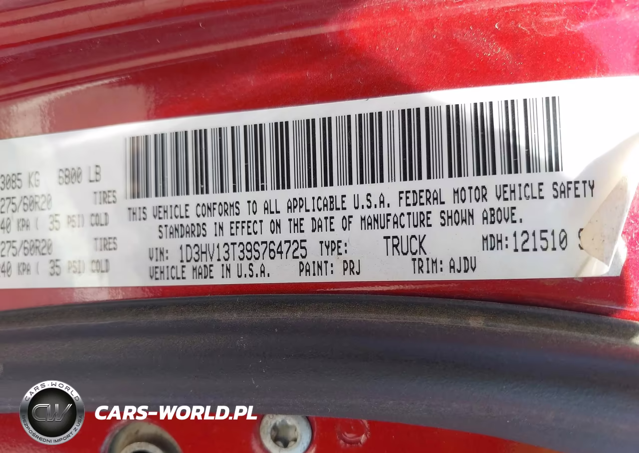 2009 Dodge Ram 1500 Slt-Sport-Trx VIN:1D3HV13T39S764725 - 9