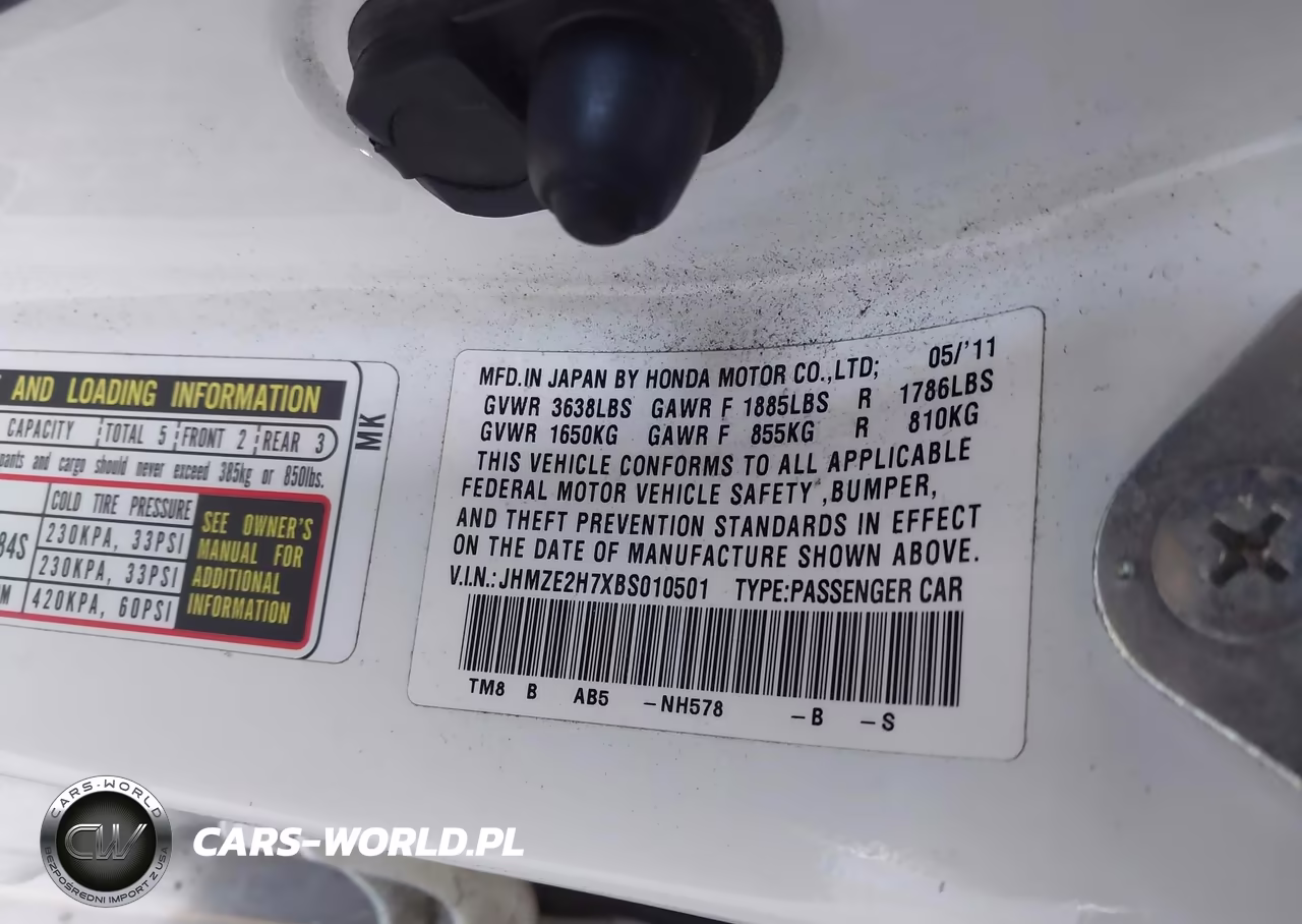 2011 Honda Insight Ex VIN:JHMZE2H7XBS010501 - 9