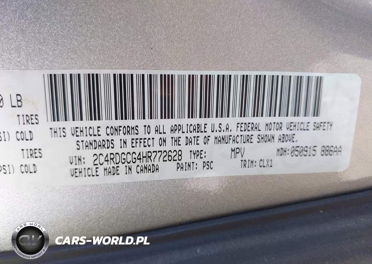 2017 Dodge Grand Caravan Sxt VIN:2C4RDGCG4HR772628 - 9