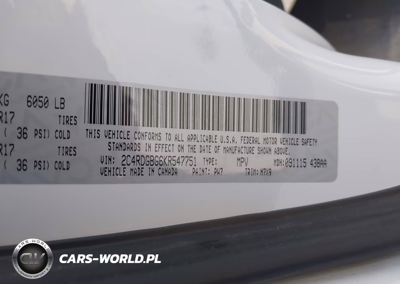 2019 Dodge Grand Caravan Se Plus VIN:2C4RDGBG6KR547751 - 9