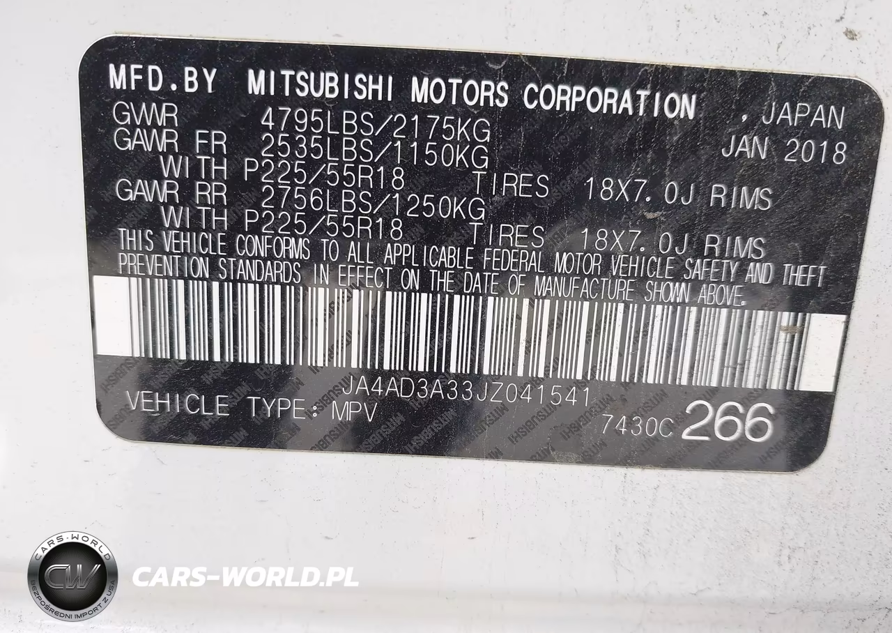 2018 Mitsubishi Outlander Se VIN:JA4AD3A33JZ041541 - 9