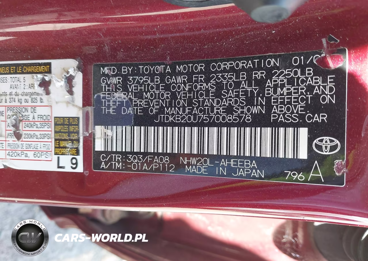 2005 Toyota Prius VIN:JTDKB20U757008578 - 9