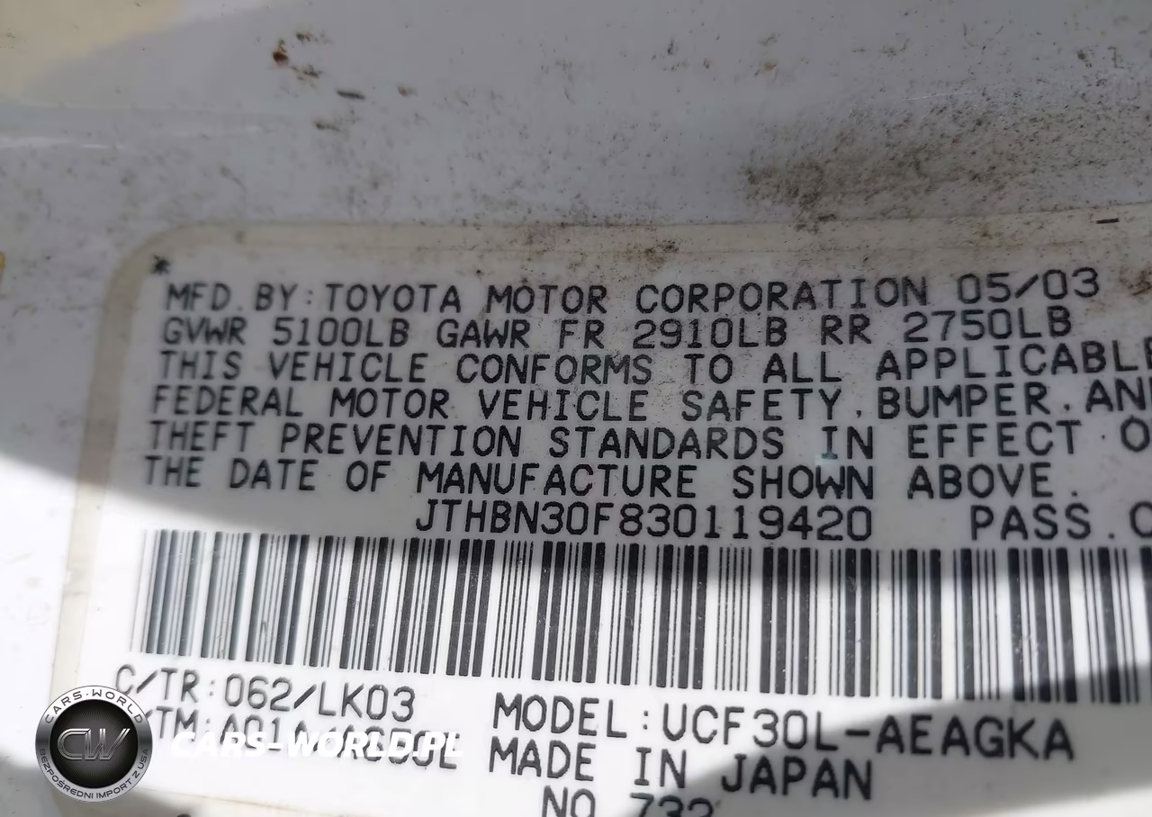 2003 Lexus Ls 430 VIN:JTHBN30F830119420 - 9