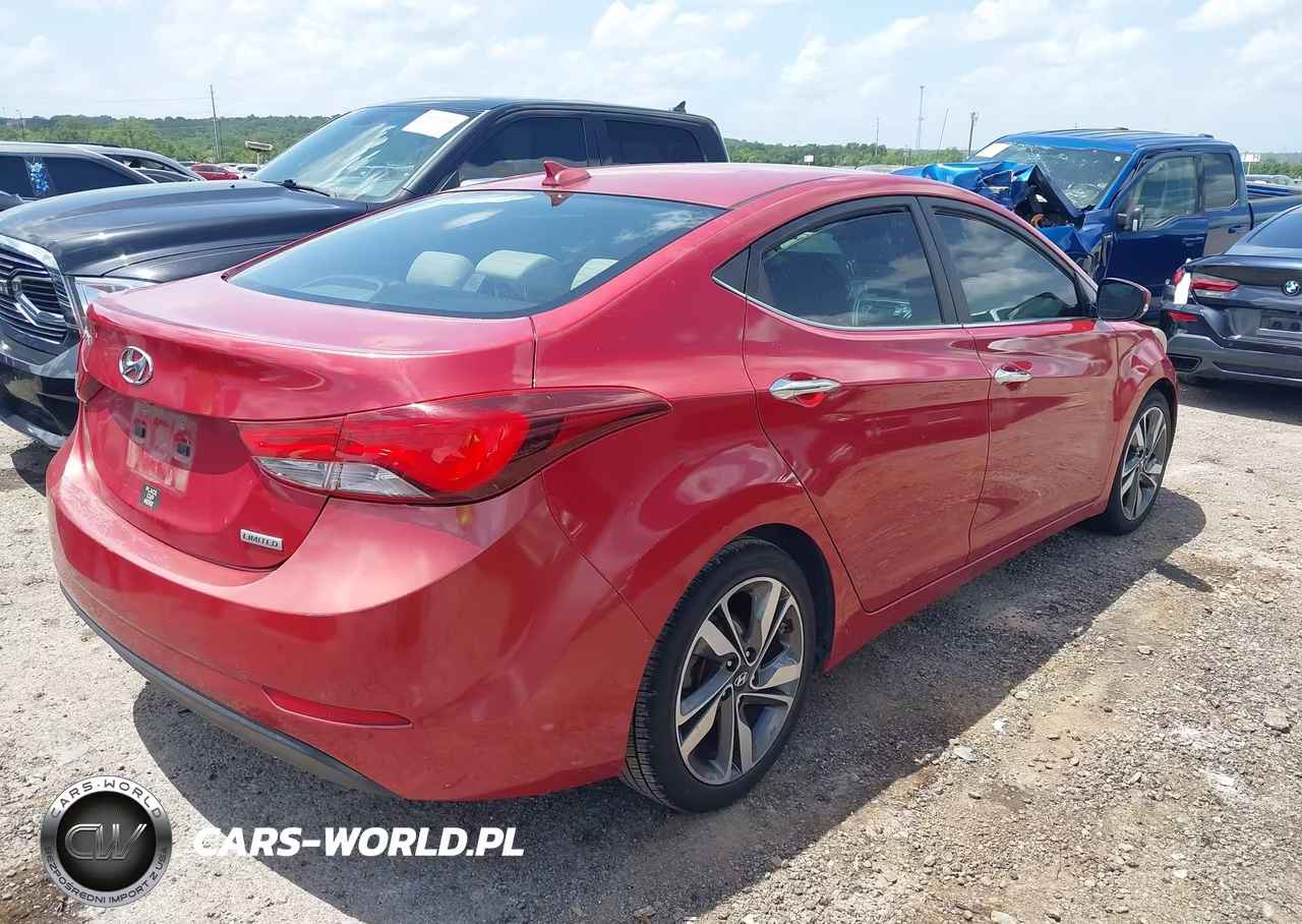 2015 Hyundai Elantra Limited VIN:KMHDH4AEXFU304123 - 4