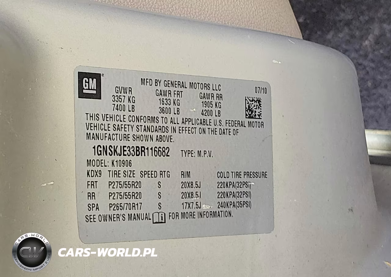 2011 Chevrolet Suburban 1500 Lt1 VIN:1GNSKJE33BR116682 - 9
