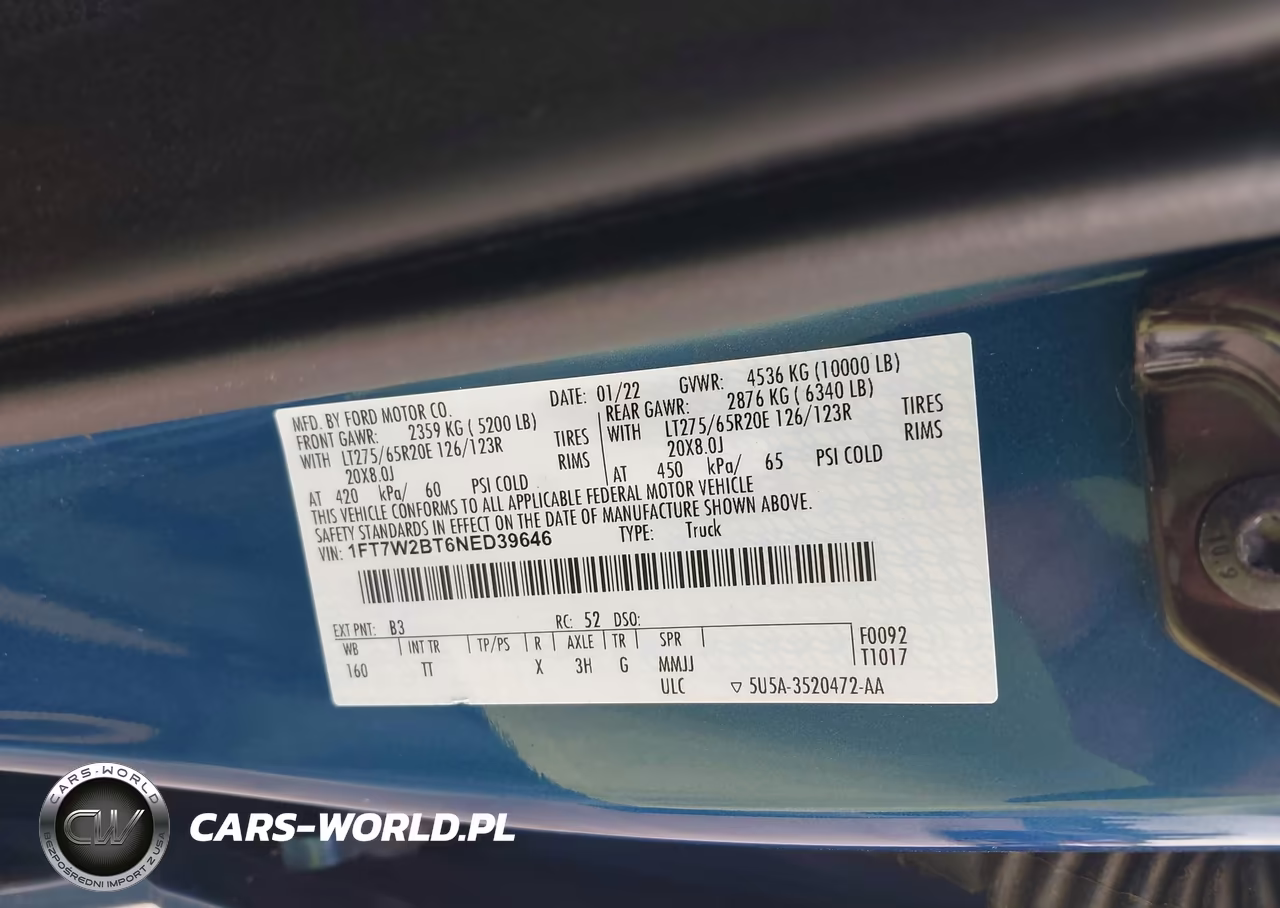 2022 Ford F-250 King Ranch-Lariat-Limited-Platinum-Xl-Xlt VIN:1FT7W2BT6NED39646 - 9