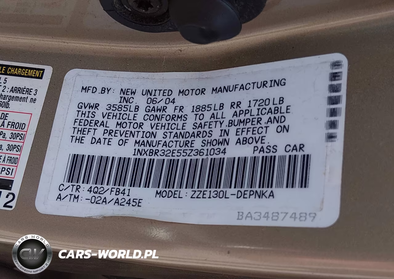 2005 Toyota Corolla Le VIN:1NXBR32E55Z361034 - 9