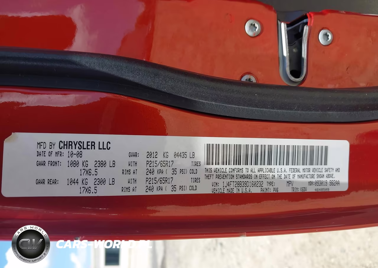 2009 Jeep Patriot Sport VIN:1J4FT28B39D160232 - 9