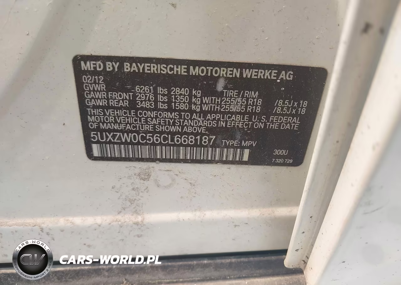 2012 BMW X5 xDrive35D VIN:5UXZW0C56CL668187 - 9