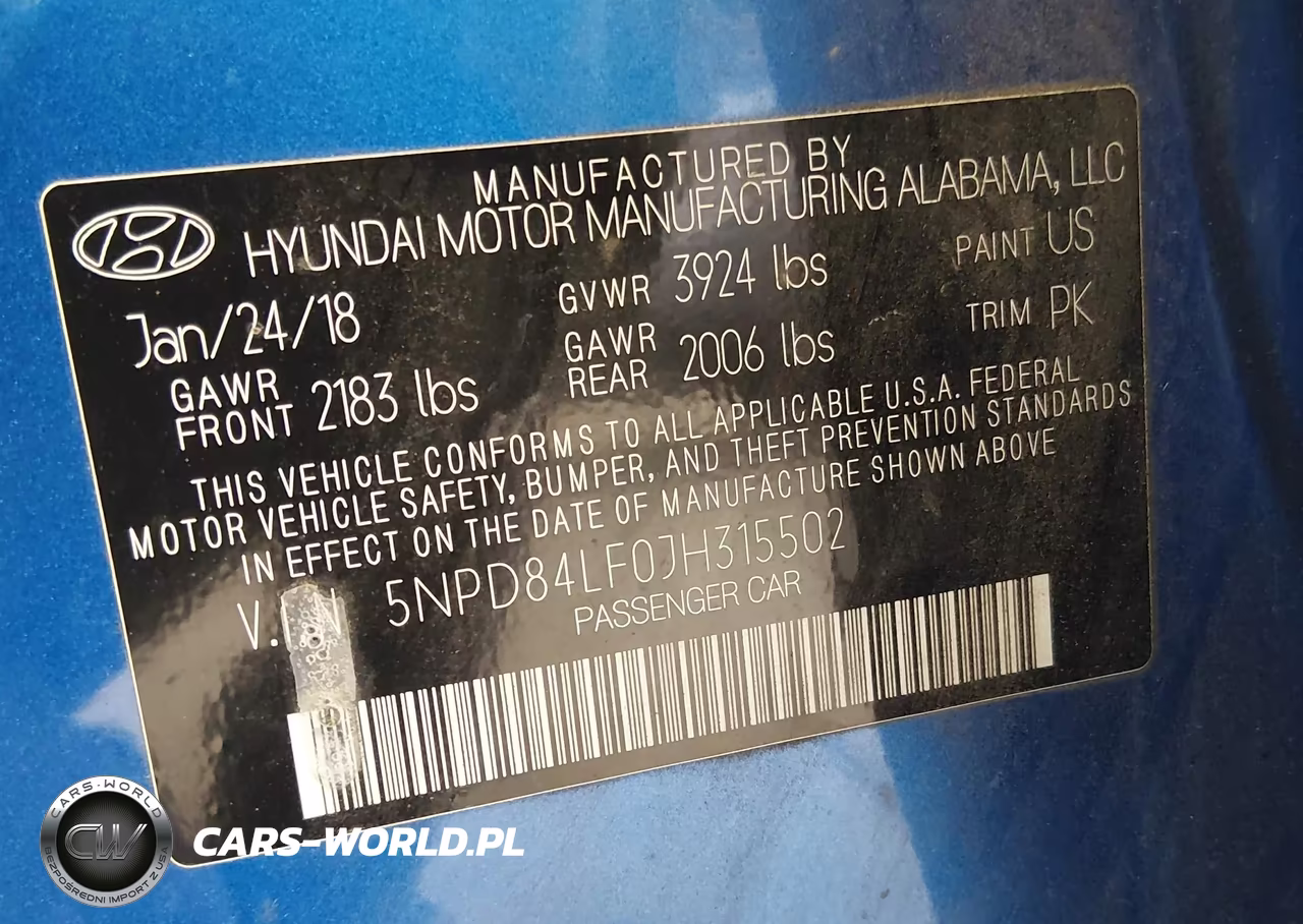 2018 Hyundai Elantra Sel VIN:5NPD84LF0JH315502 - 9