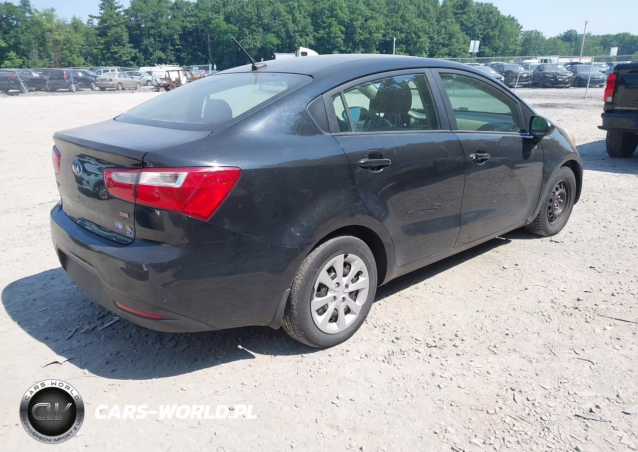 2014 Kia Rio Lx VIN:KNADM4A35E6398328 - 4