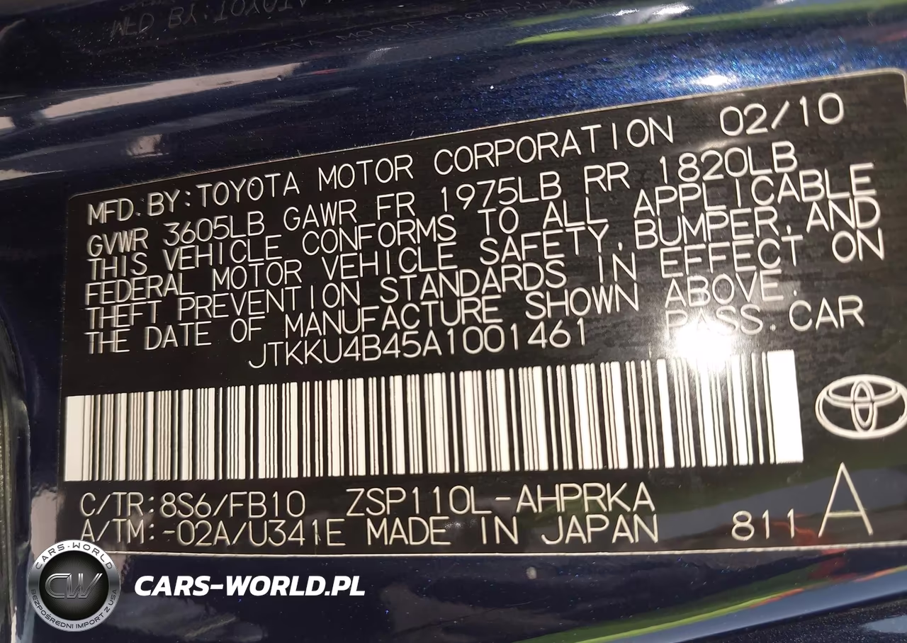 2010 Scion Xd VIN:JTKKU4B45A1001461 - 9