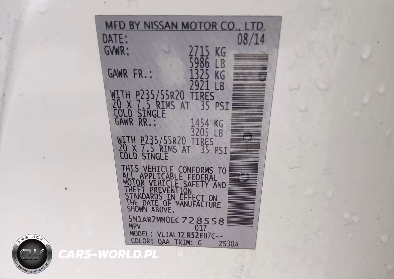 2014 Nissan Pathfinder Platinum VIN:5N1AR2MN0EC728558 - 9