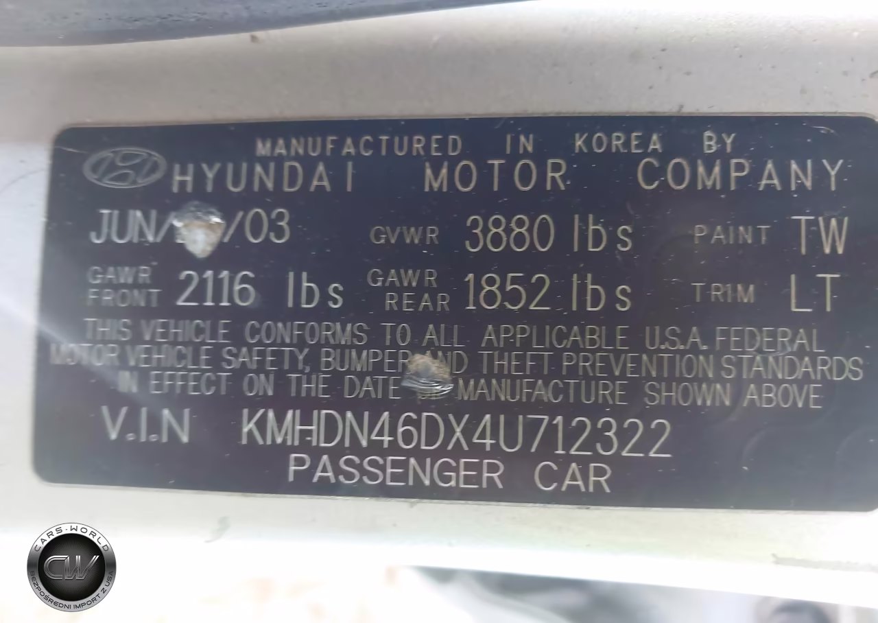 2004 Hyundai Elantra Gls-Gt VIN:KMHDN46DX4U712322 - 9