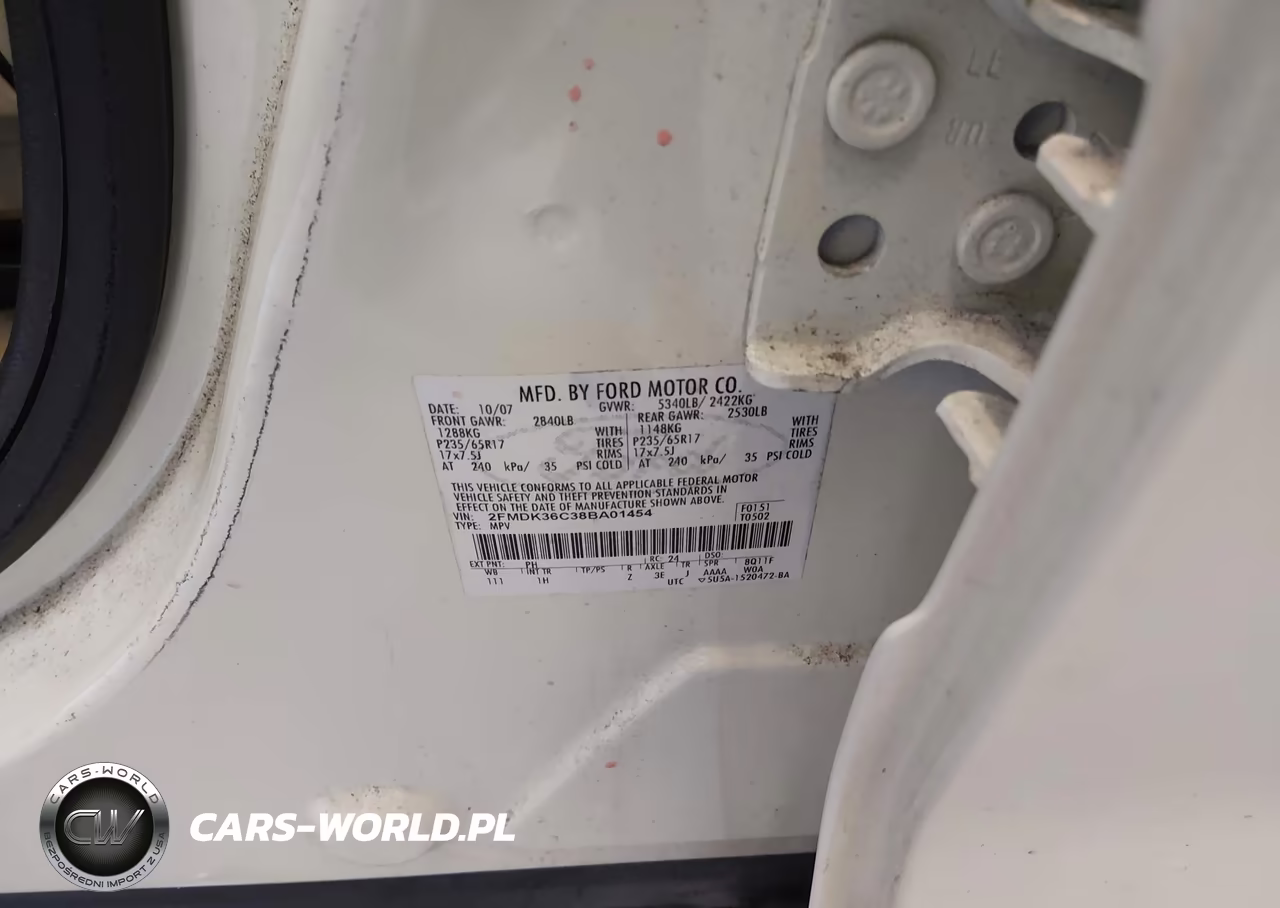 2008 Ford Edge Se VIN:2FMDK36C38BA01454 - 9