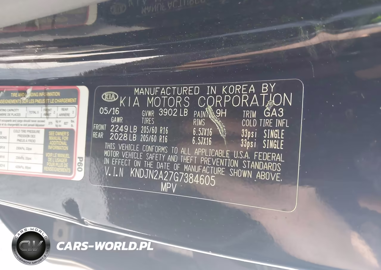 2016 Kia Soul VIN:KNDJN2A27G7384605 - 9