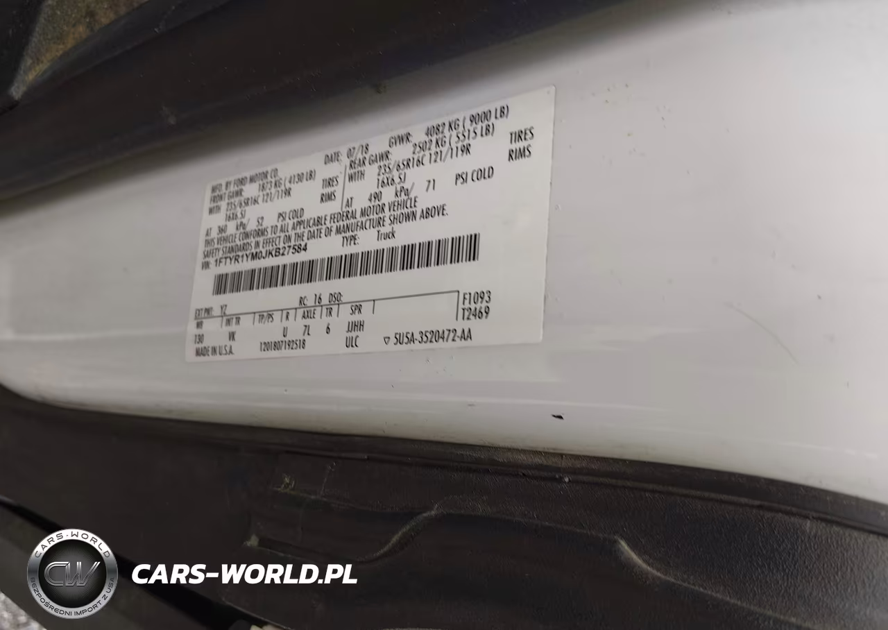 2018 Ford Transit-250 VIN:1FTYR1YM0JKB27584 - 4
