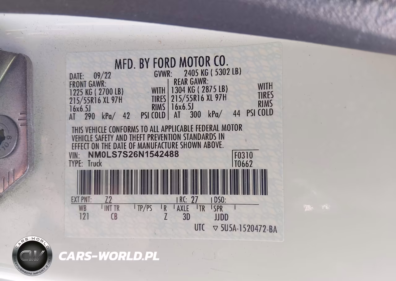 2022 Ford Transit Connect Xl VIN:NM0LS7S26N1542488 - 9