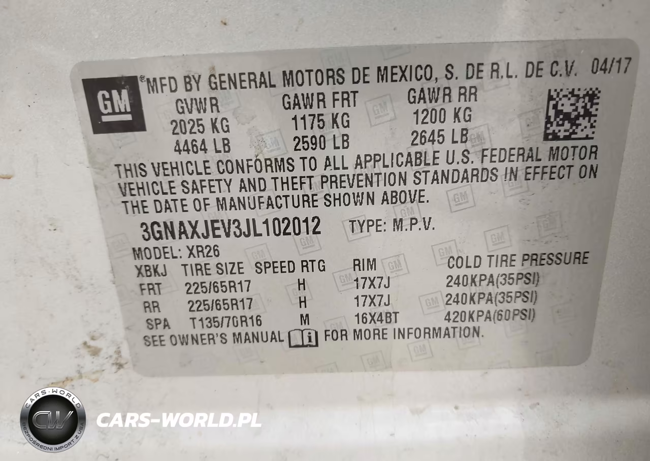 2018 Chevrolet Equinox Lt VIN:3GNAXJEV3JL102012 - 9