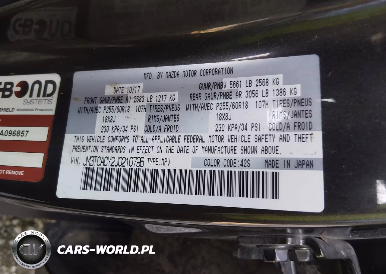 2018 Mazda Cx-9 Touring VIN:JM3TCACY2J0210796 - 9