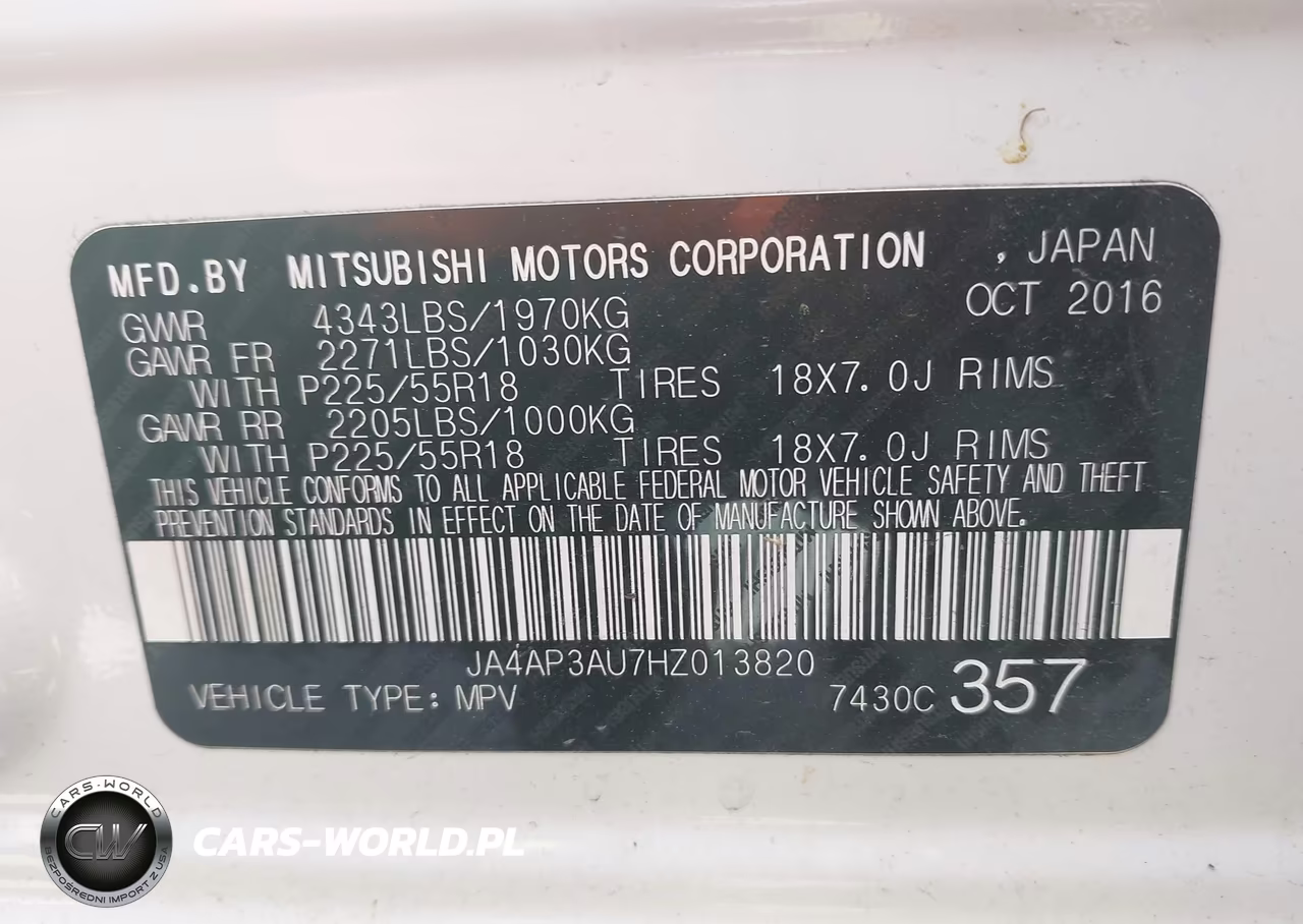 2017 Mitsubishi Outlander Sport Es VIN:JA4AP3AU7HZ013820 - 9