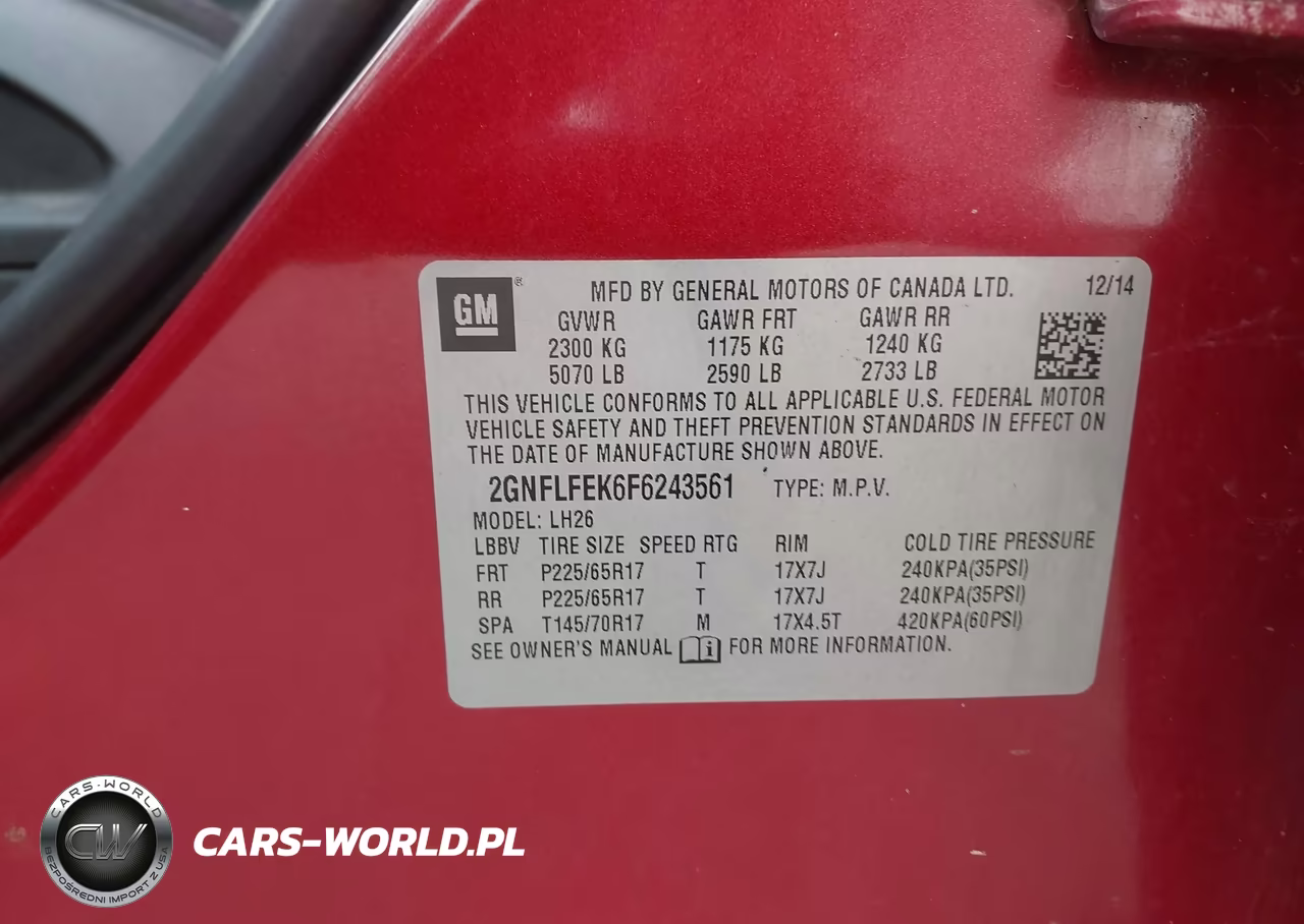 2015 Chevrolet Equinox Lt VIN:2GNFLFEK6F6243561 - 9