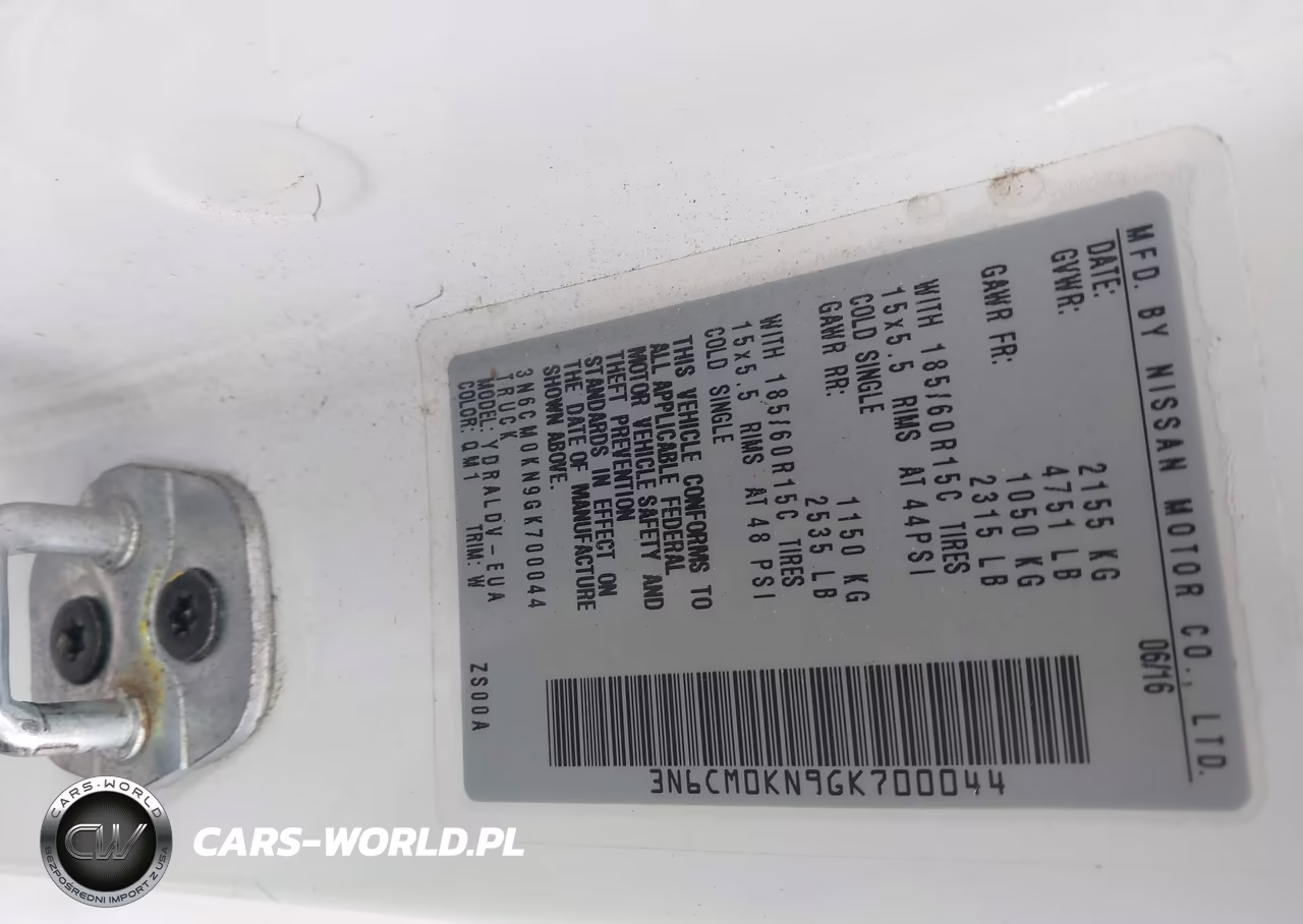 2016 Nissan Nv200 S-Sv VIN:3N6CM0KN9GK700044 - 9