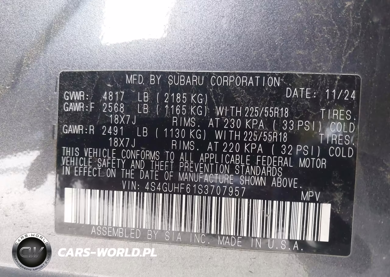2025 Subaru Crosstrek Sport VIN:4S4GUHF61S3707957 - 9