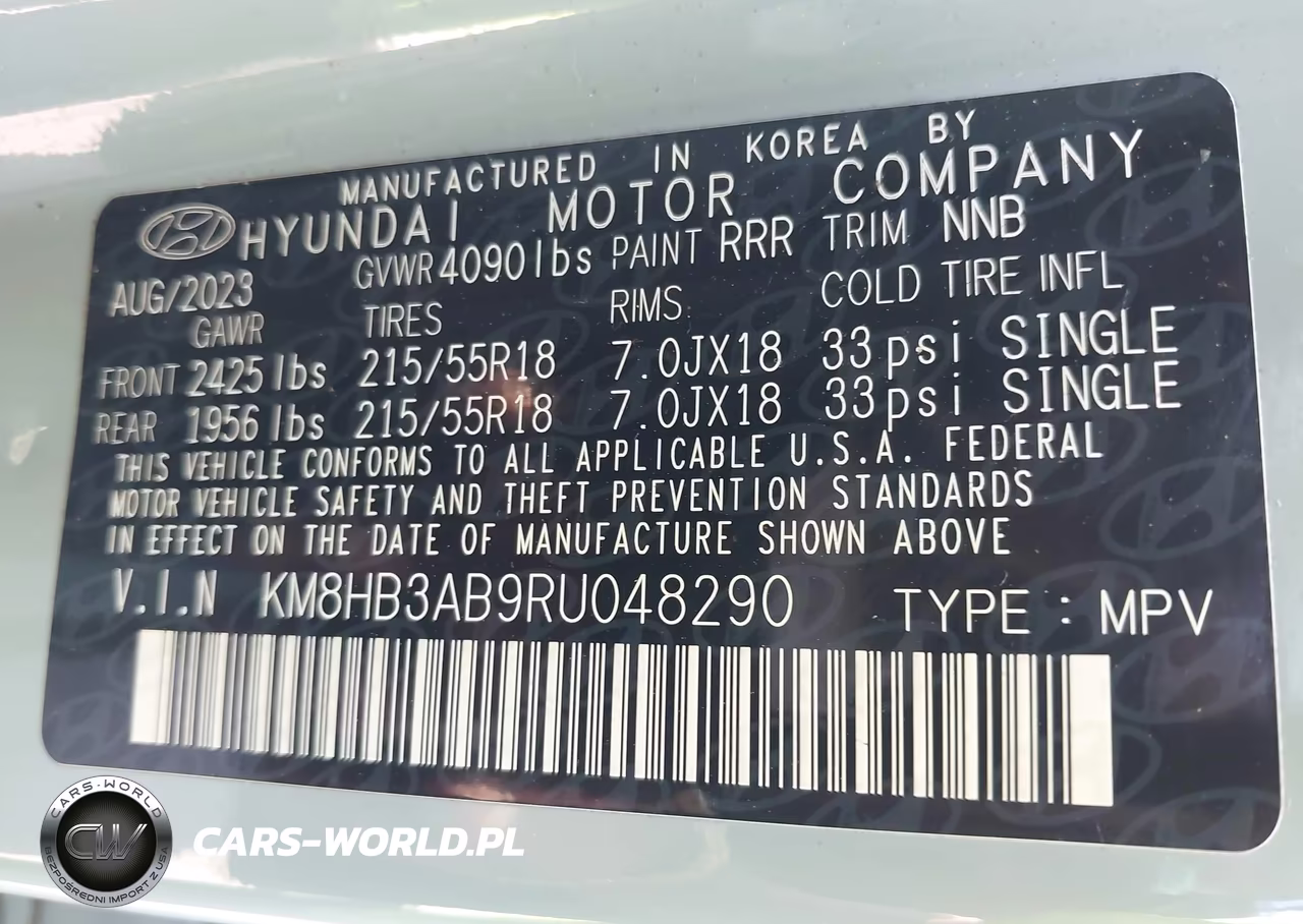 2024 Hyundai Kona Sel VIN:KM8HB3AB9RU048290 - 9